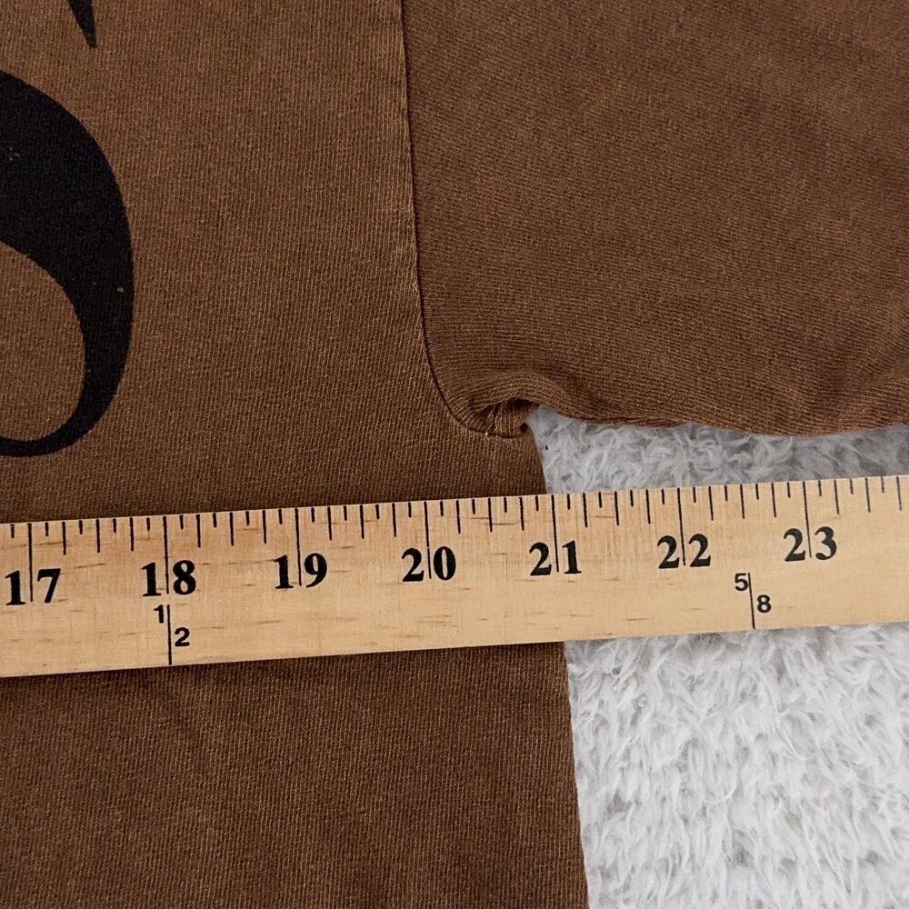 Rolling Stones Shirt Mens Medium Brown Wild Horses Graphic Band Tee Rock Music - Picture 4 of 6